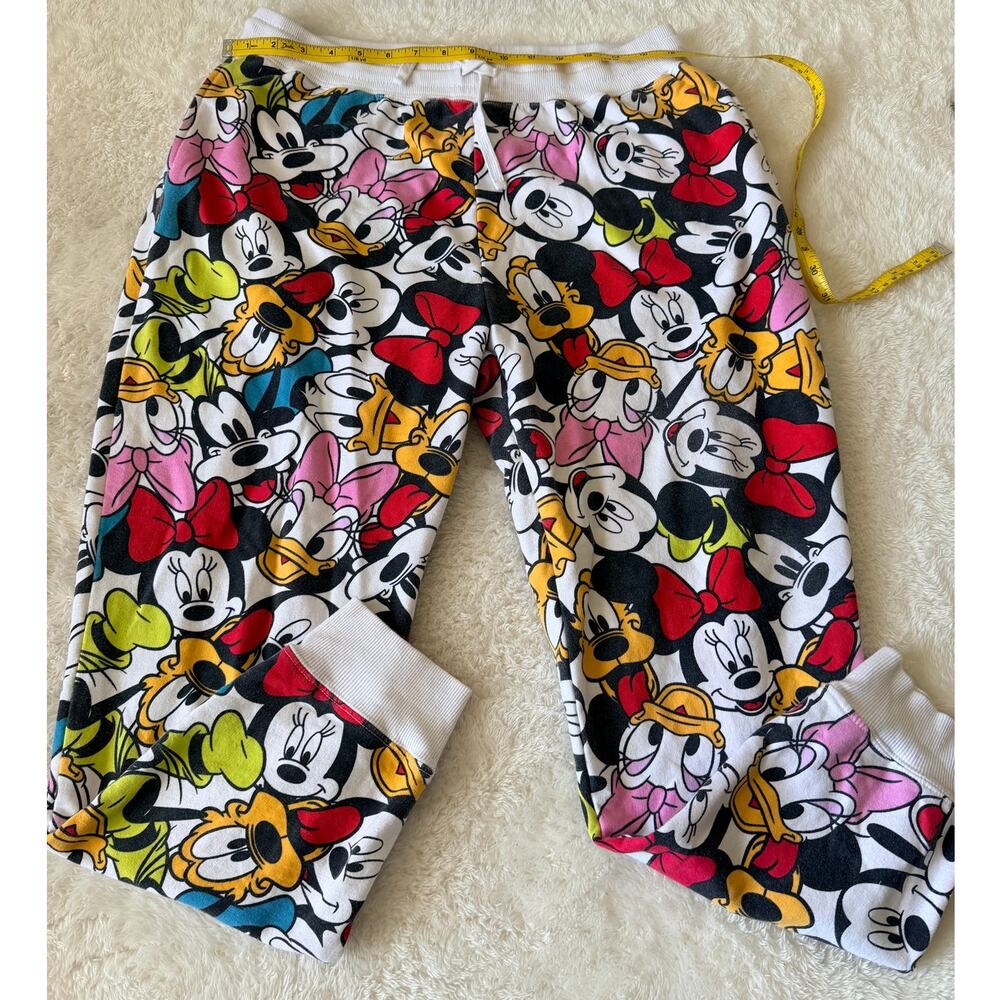 Disney Mickey Friends Jogger Sweatpants XL 15-17 All Over Print Lounge Pants